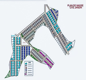 Plan de masse Cité JARDINS